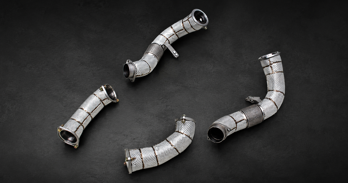 BTS F90 M5 S63 Race-Cat Downpipes & Midpipe Package – SS304 — Boost & Tune product image 2