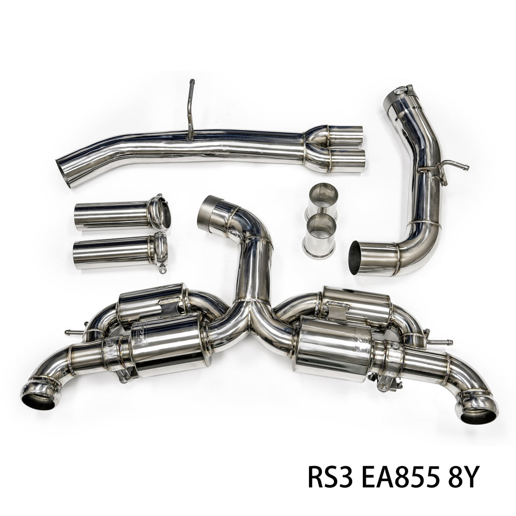 JDY Performance Racing Stainless Steel Catback Exhaust System - RS3 8V/TTRS 8S - image 2