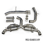 JDY Performance Racing Stainless Steel Catback Exhaust System - RS3 8V/TTRS 8S - image 2