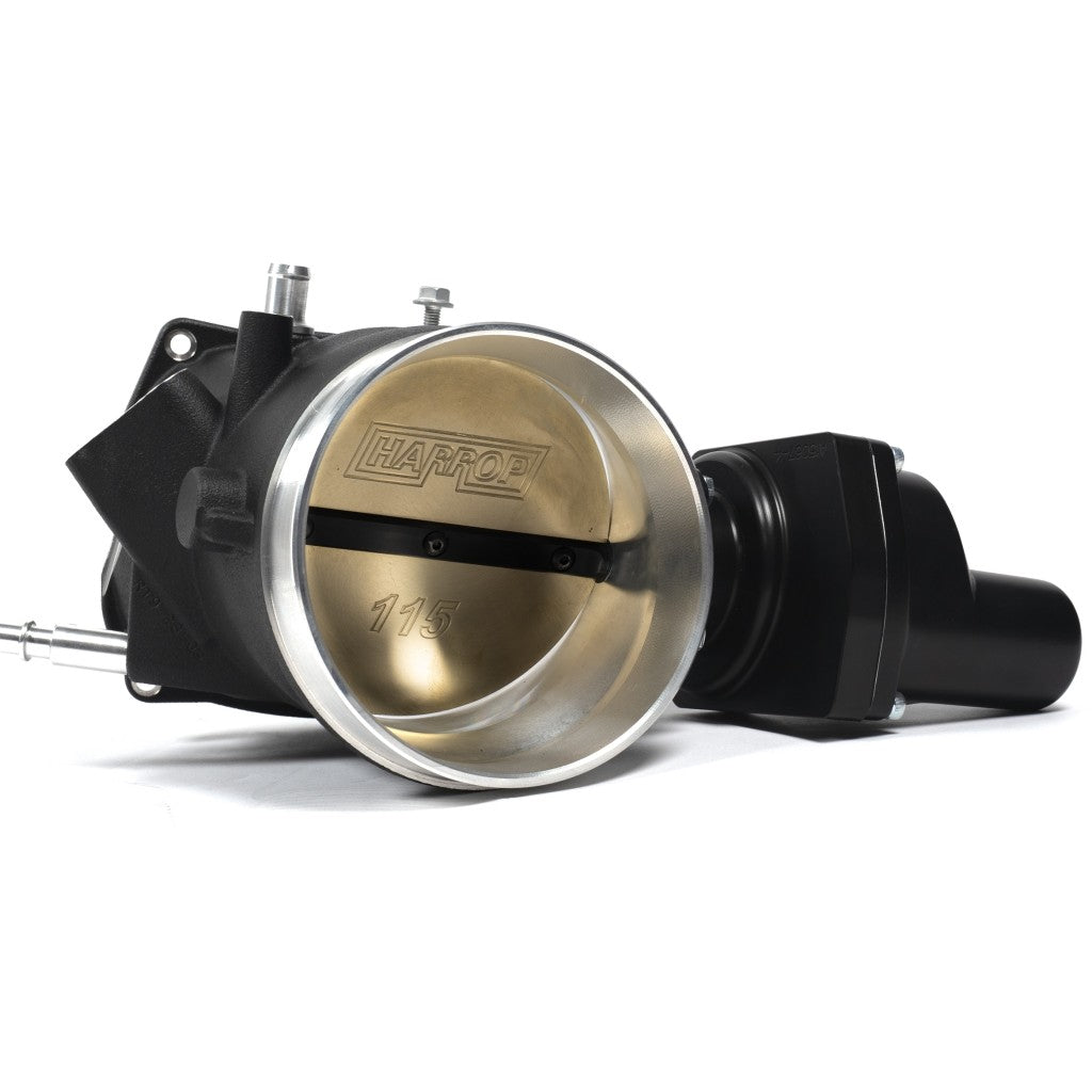 Harrop 115 mm integrated throttle body for LSA-H2650i angled view