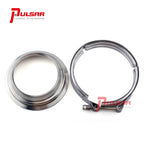 Pulsar S400 T6 Turbo 5 to 4″ Stainless Steel Flange Clamp Kit - image 1