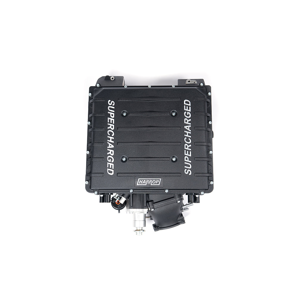 Harrop TVS2650 LT1 supercharger assembly top view
