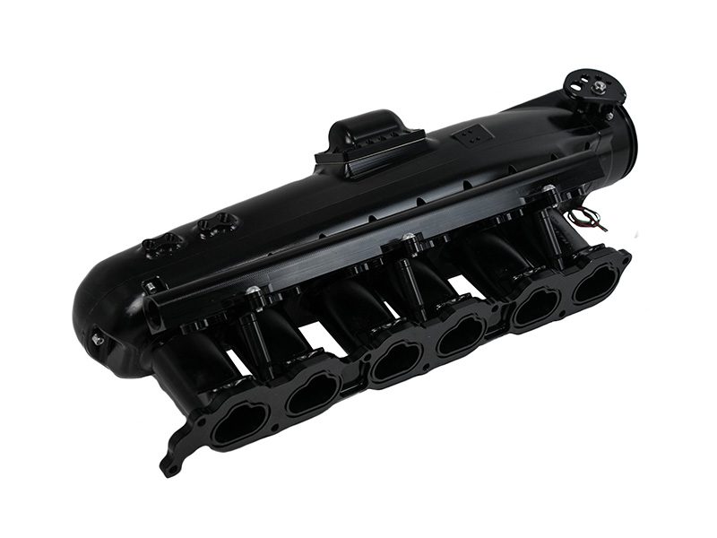Plazmaman 2JZ GTE PRO RACE billet intake manifold; selected hardware can vary