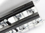 Plazmaman 2JZ GTE race series 12 injector twin rail manifold; photographed finish and configuration are examples