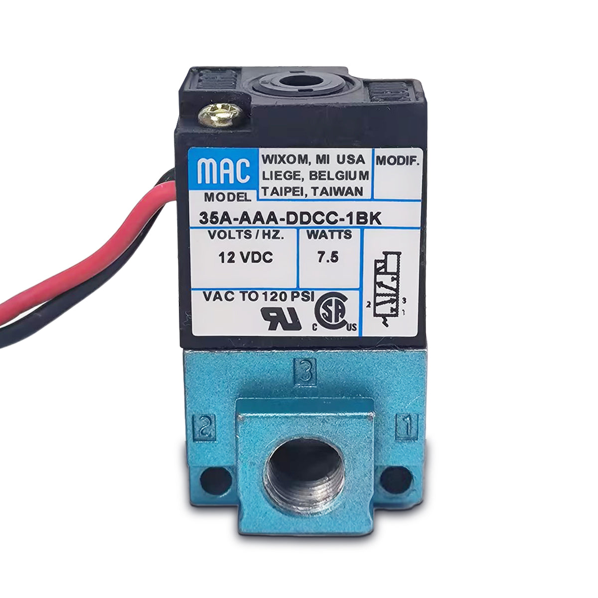 Geniune MAC Valve 120PSI 24VDC 5.4W - image 2