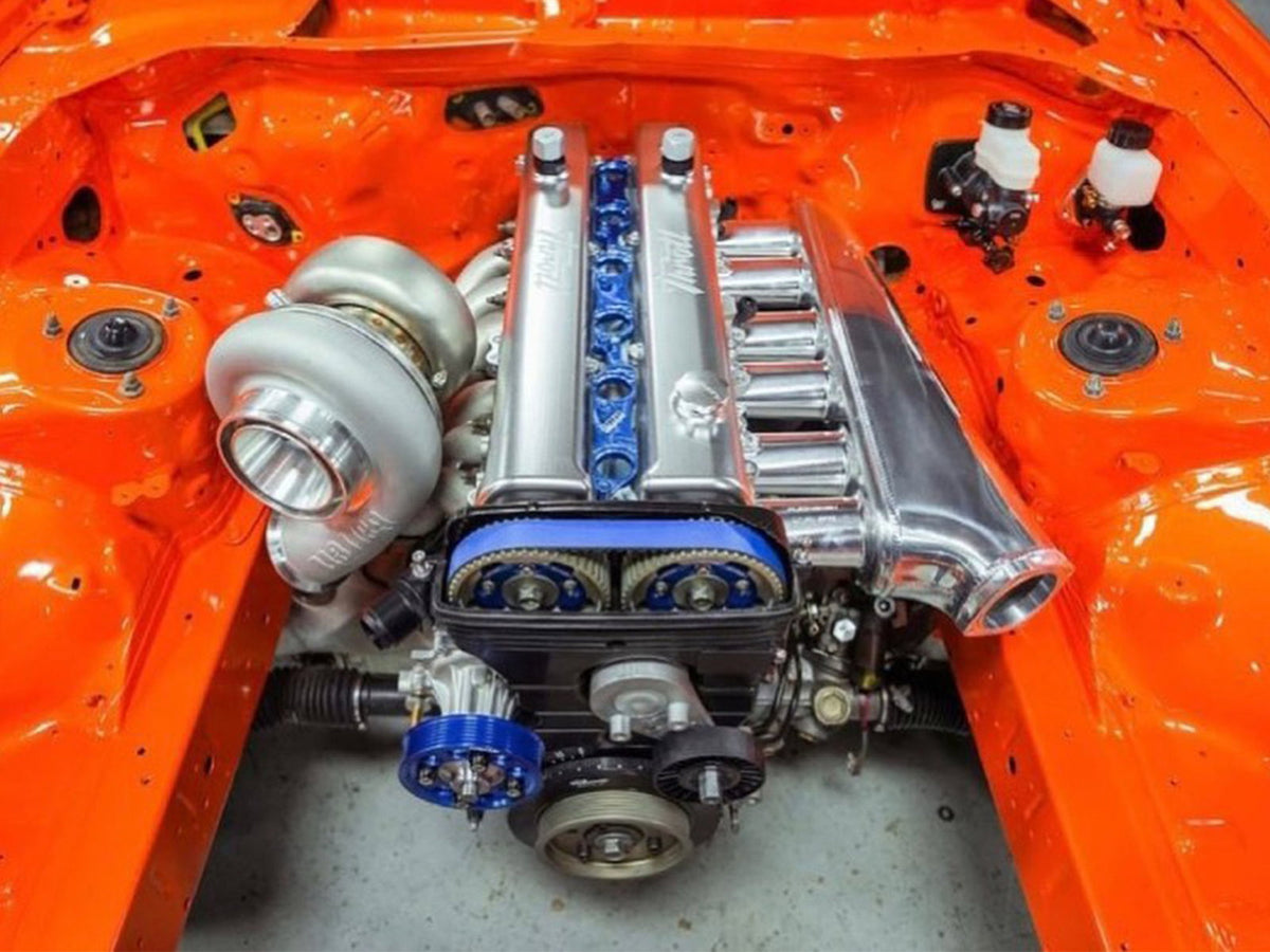 Plazmaman Toyota 2JZ billet cam covers; VVTi and finish choices vary by selection