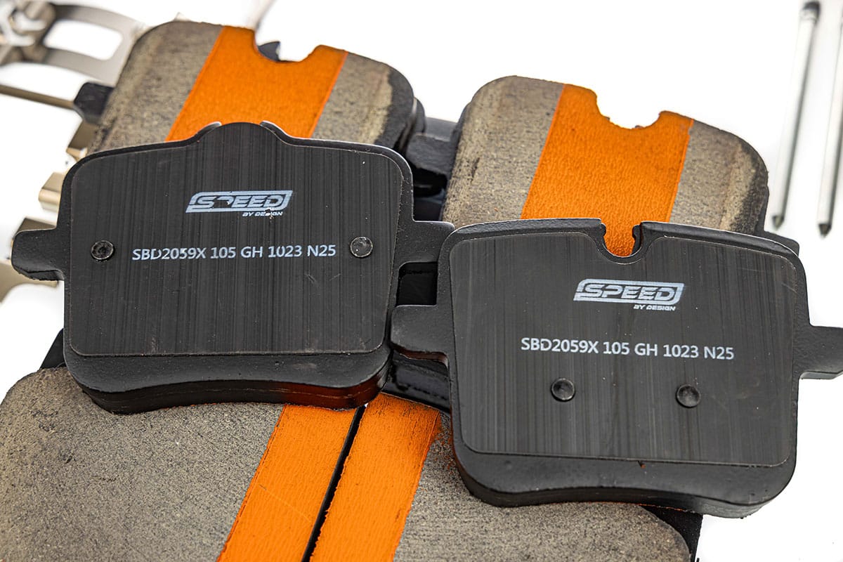 Speed By Design Ceramic Brake Pads – BMW F90 M5 / F91-F93 M8 — D2059 rear pads