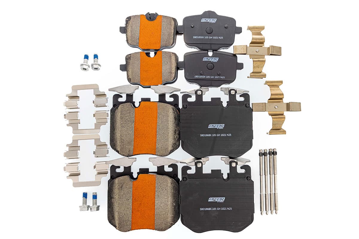 Speed By Design Ceramic Brake Pads – BMW G05/G06/G07 M50i/M60i — Speed By Design
