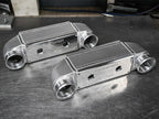 Plazmaman 500 hp compact water-to-air intercooler; shown fittings and finish vary