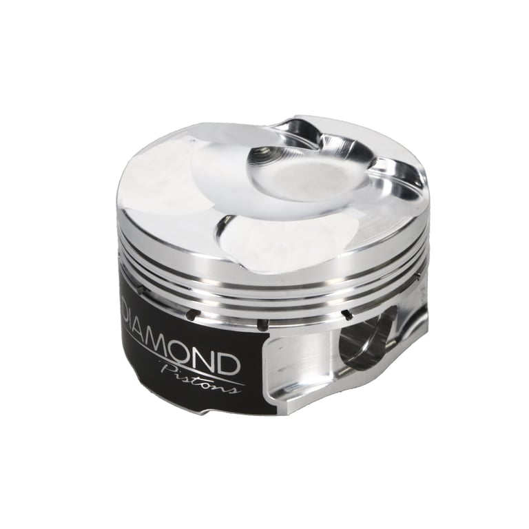 Diamond manufacturer catalogue photograph — Subaru WRX VA FA20DIT Forged Pistons — 86 mm Stroke / 5.090 in Rod. Representative design; selected kit details vary.