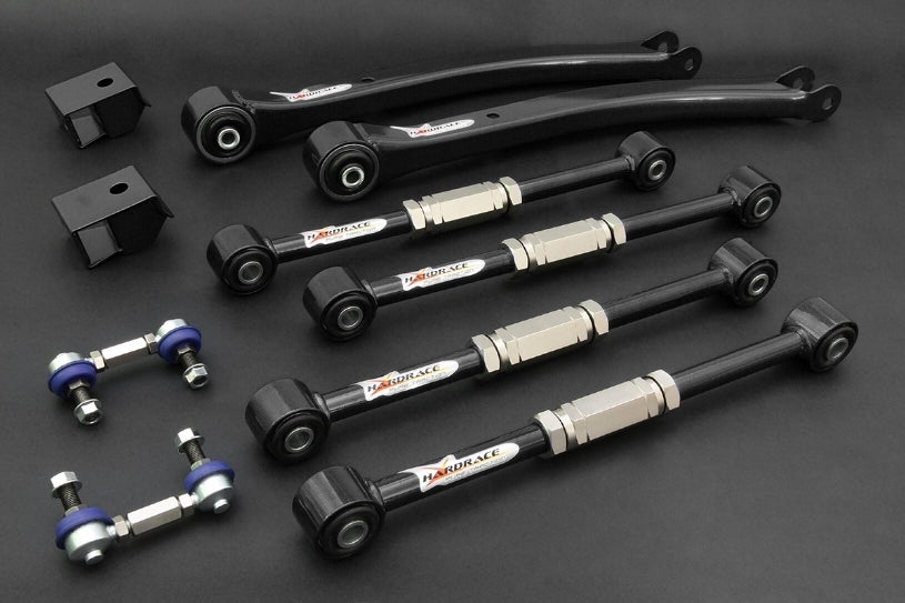 Hardrace Pillow Ball Rear Adjustable Arm Set Black (Trailing/Lateral) – Subaru Impreza WRX MY93–96, MY97–98, MY99–00 (6153-ED) – Pillow Ball