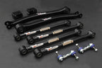 Hardrace Hardened Rubber Rear Adj. Arm Set Black (Trailing/Lateral) – Subaru Impreza WRX MY93–96, MY97–98, MY99–00 (6155-ED) – Hardened Rubber