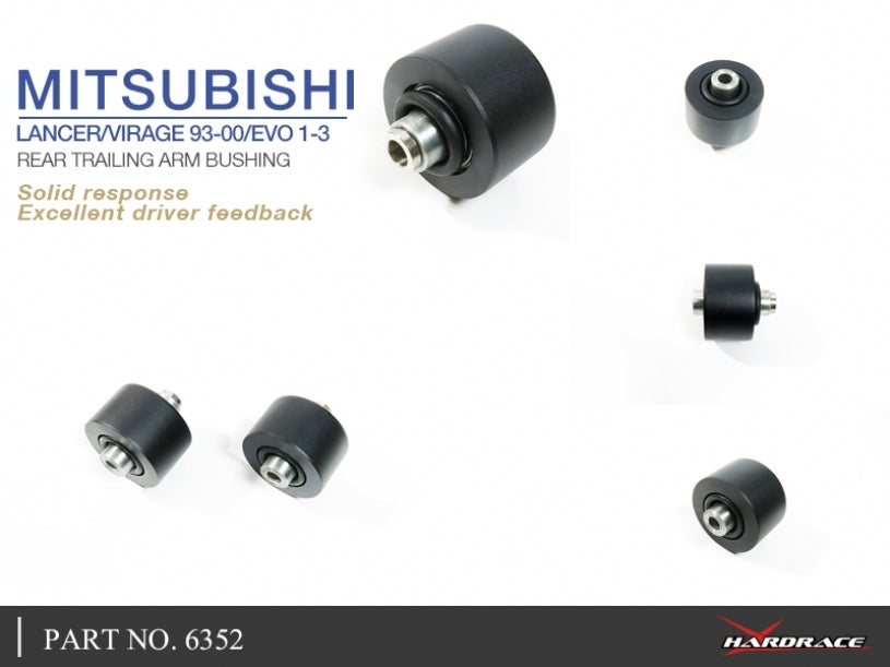 Hardrace Rear Trailing Arm Bushing – Mitsubishi Lancer Evolution Evo 1–3 – Pillow Ball