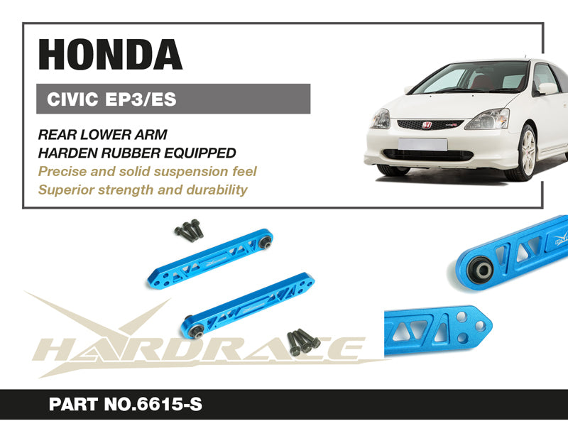 Hardrace Rear Lower Arm – Honda Civic Type R EP3 (2001–2005) (6615-S) – Hardened Rubber