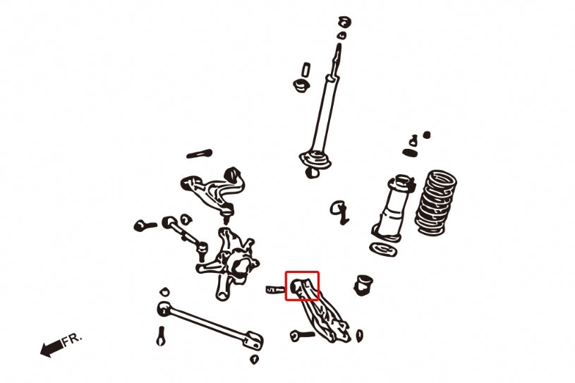 Hardrace Rear Lower Arm Bushing – Toyota Chaser / Mark II / Lexus IS200 (6857) – Default Title