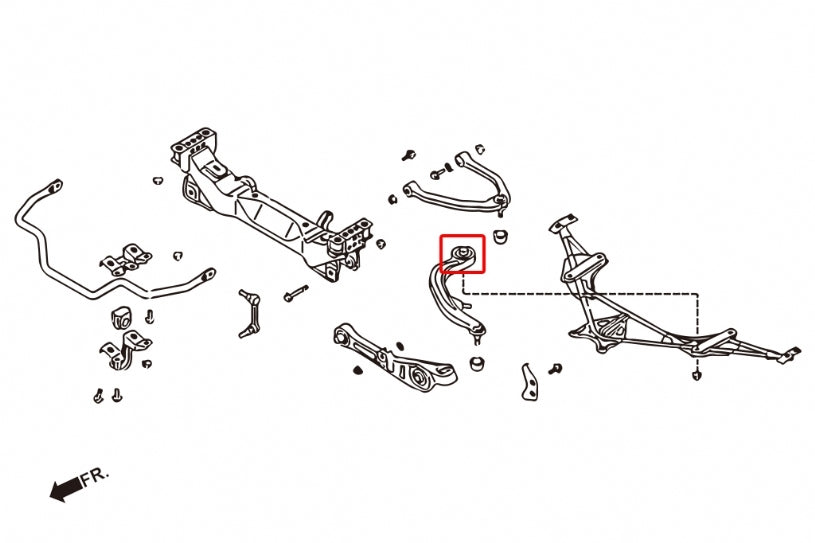 Hardrace Front Tension/Caster Rod Bushing – Nissan 350Z Z33 (7139) – Default Title