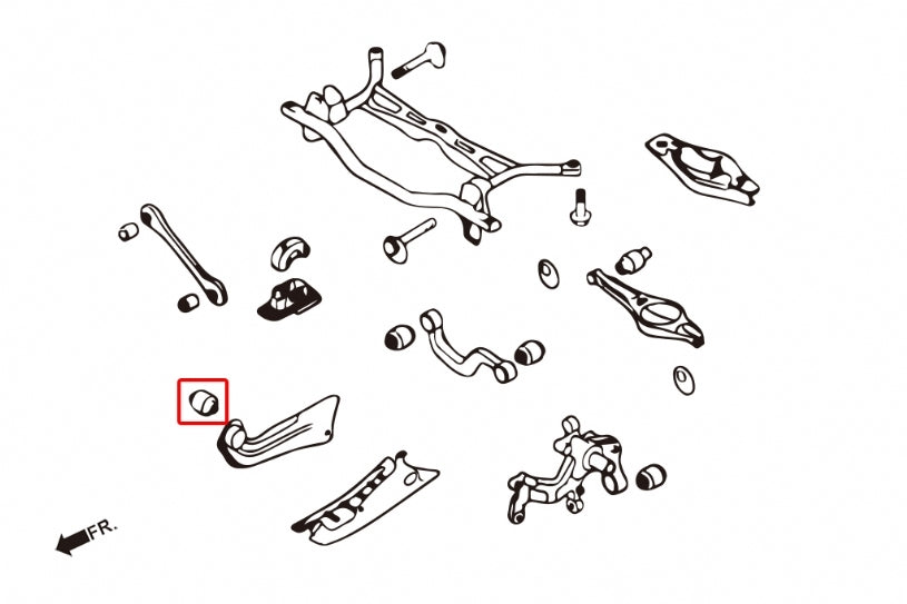 Hardrace Rear Trailing Arm Bushing – Volkswagen Golf R / Volkswagen Golf GTI / Skoda Octavia – Pillow Ball