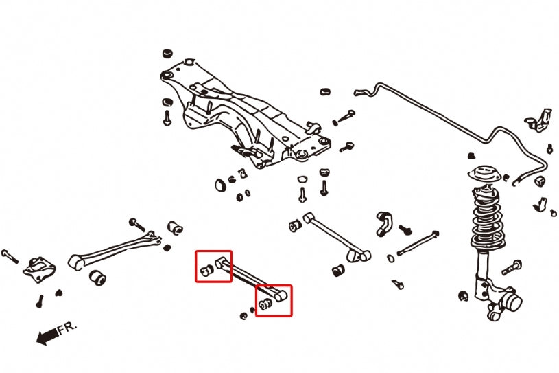 Hardrace Rear Front Lateral Arm Bushing – Subaru Impreza WRX MY93–96, MY97–98, MY99–00 (7240) – 7240