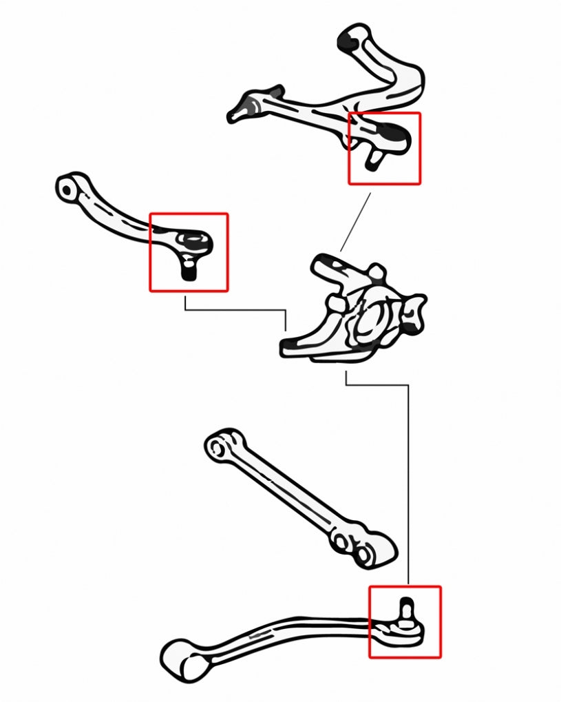 Hardrace Rear Arm Ball Joint – Mitsubishi Lancer Evolution Evo 4–6, Evo 7–9, Evo 7–8 (7366) – 7366