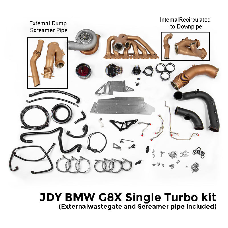 JDY BMW G8X S58 RHD 1000+ HP Top-Mount Single Turbo Kit with Catch Can