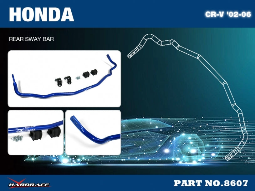 Hardrace Rear Sway Bar – Honda CR-V 2002–2004 / Honda CR-V 2005–2006 (8607) – 8607