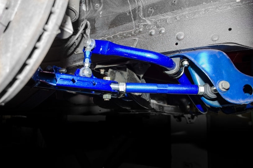 Hardrace Front Adjustable Lower Control Arm+Sway Bar Link V2 – Nissan Silvia / 180SX S13 / 180SX (8635) – Pillow Ball