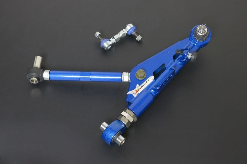 Hardrace Front Adjustable Lower Control Arm+Sway Bar Link V2 – Nissan Silvia / 180SX S13 / 180SX (8635) – Pillow Ball