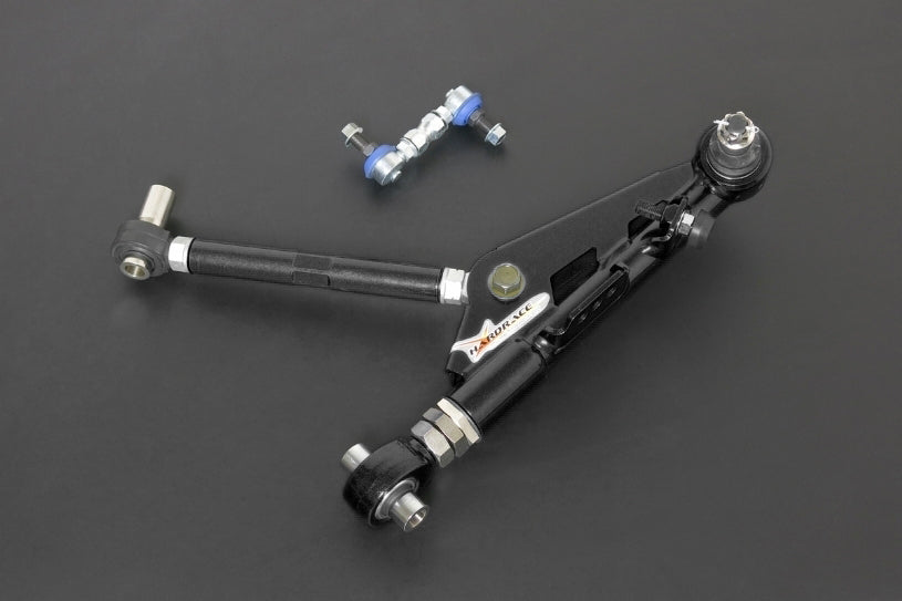 Hardrace Pillow Ball V2 Front Adjustable Lower Control Arm W/ Sway Bar Link Black – Nissan Silvia / 180SX S14 / Nissan Silvia / 180SX S15 (8636-ED) – Default Title