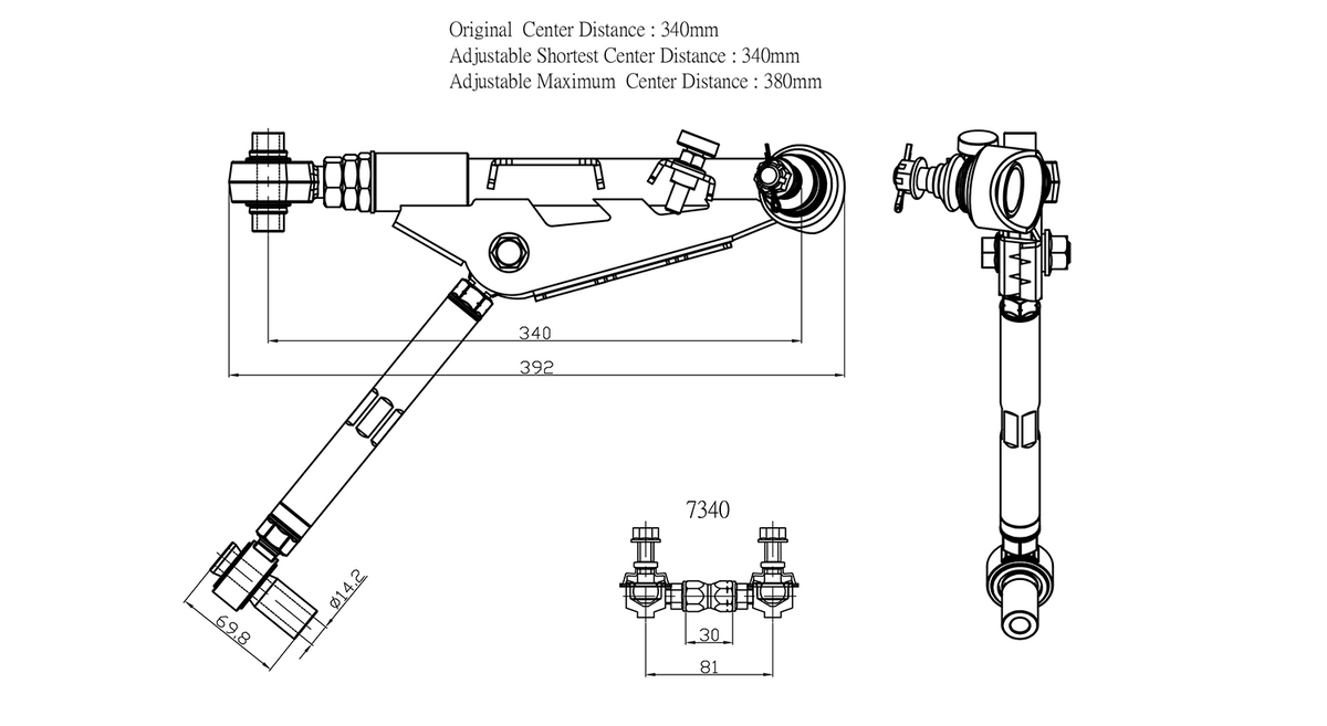 Hardrace Front Adjustable Lower Control Arm+Sway Bar Link V2 – Nissan Silvia / 180SX S14 / Nissan Silvia / 180SX S15 (8636) – Default Title