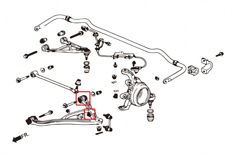 Hardrace Rear Lower Arm Bushing – Honda S2000 AP1 / early AP2 (2000–2005) (8740) – Default Title