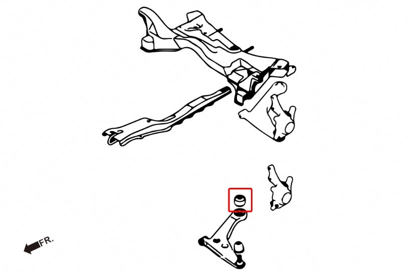 Hardrace Front Lower Arm Bush Rear – Mitsubishi Lancer 2009–2014 (8743) – 8743