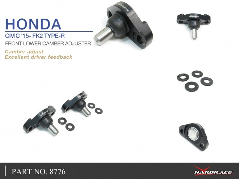 Hardrace Front Lower Camber Adjuster 2PCS/Set – Honda Civic Type R FK2 (2014–2017) (8776) – Default Title