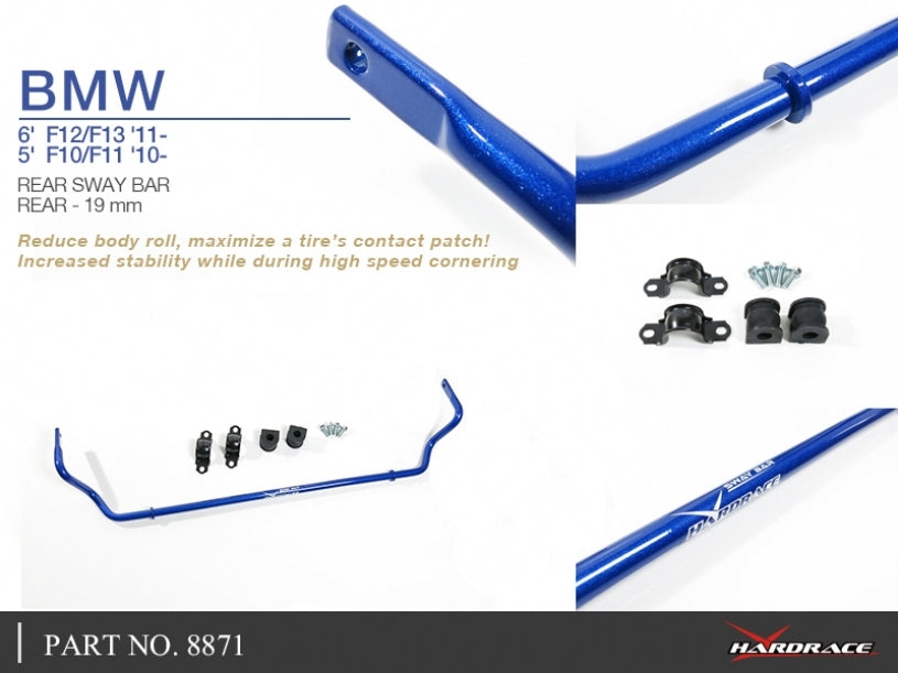 Hardrace Rear Sway Bar 19MM – BMW 5 Series F10 (8871) – Default Title