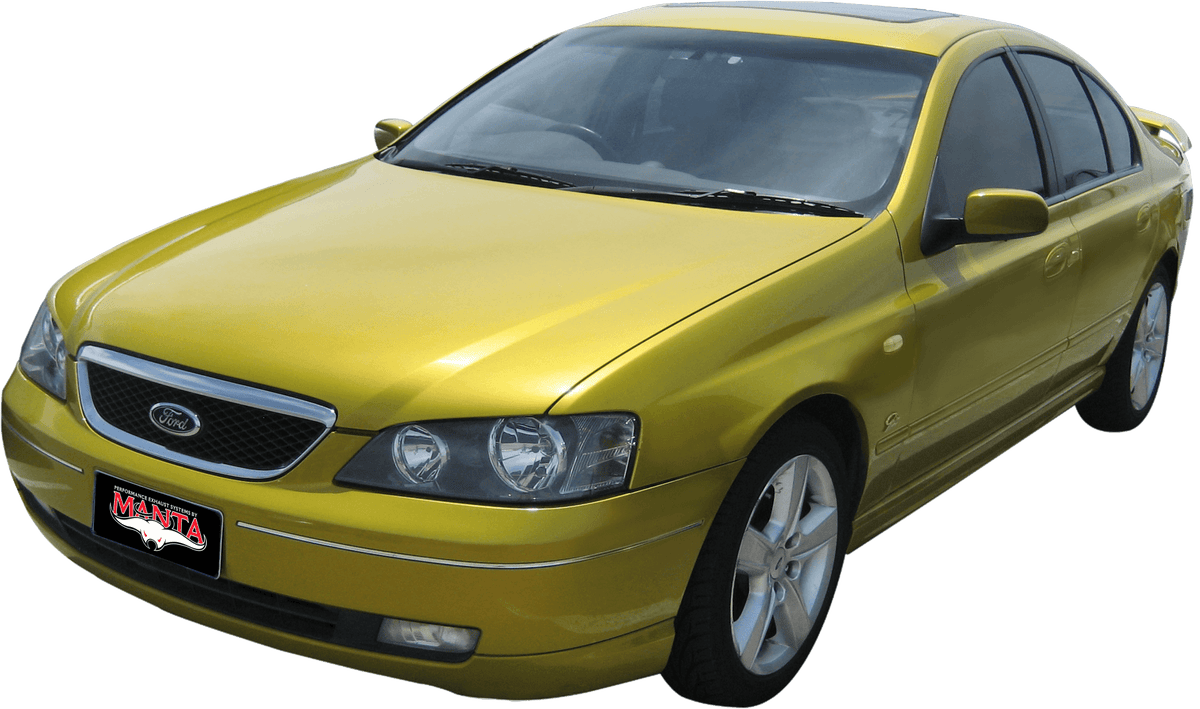 Manta Ford Falcon Ba, Bf 5.4L Boss 4 Valve V8 Sedan (Including XR8, Ba FPV Models). Optional Exhaust Exit Out Both Driver & Passenger Side. – complete exhaust system