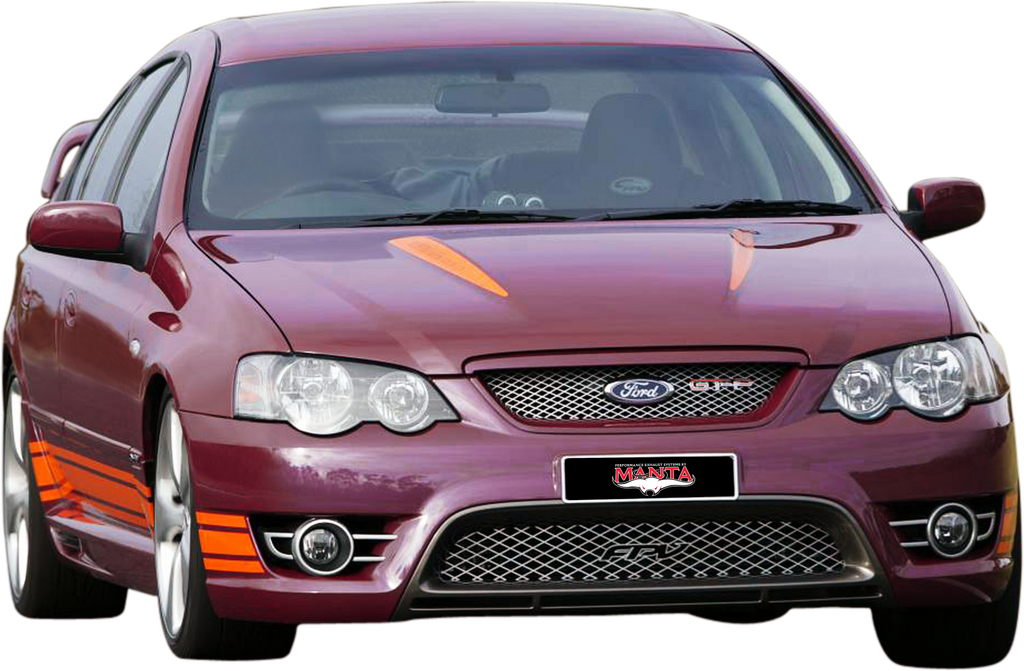Manta Ford Falcon Bf FPV Boss 5.4L V8 Sedan (All Models, Exhaust Exits From Factory Out Both Driver and Passenger Side) – complete exhaust system