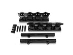 Plazmaman Gen 3 Coyote 16-injector runner upgrade kit photographed in Stealth Black finish