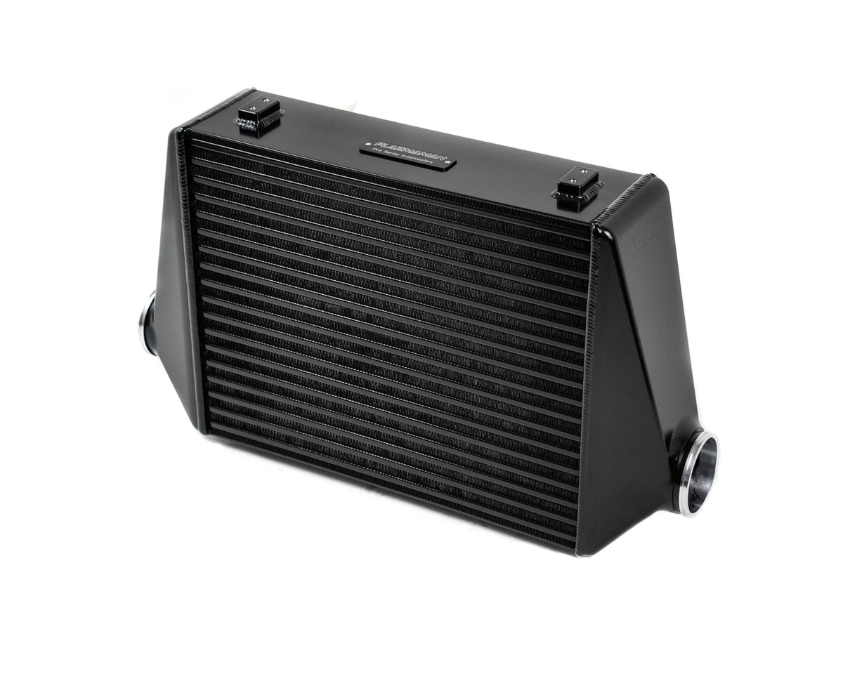 Plazmaman 500 by 400 by 150 mm Elite Series intercooler; photographed finish and outlets are examples