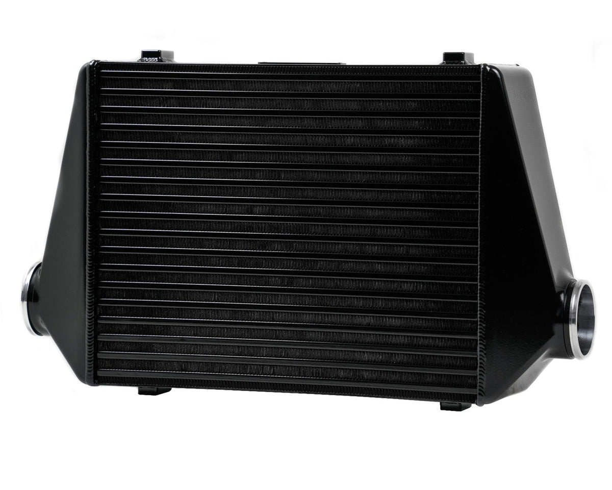 Plazmaman 500 by 400 by 150 mm Elite Series intercooler; photographed finish and outlets are examples