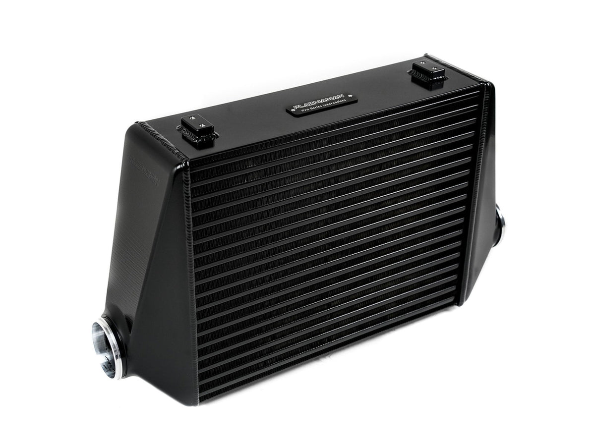 Plazmaman 500 by 400 by 150 mm Elite Series intercooler; photographed finish and outlets are examples