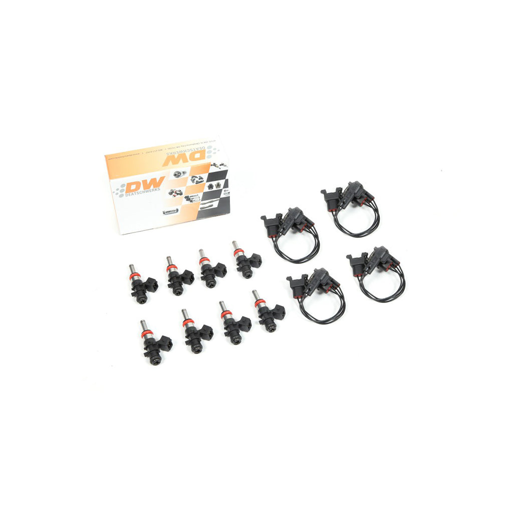 Set of eight DeatschWerks 1200CC GM short fuel injectors for LSA