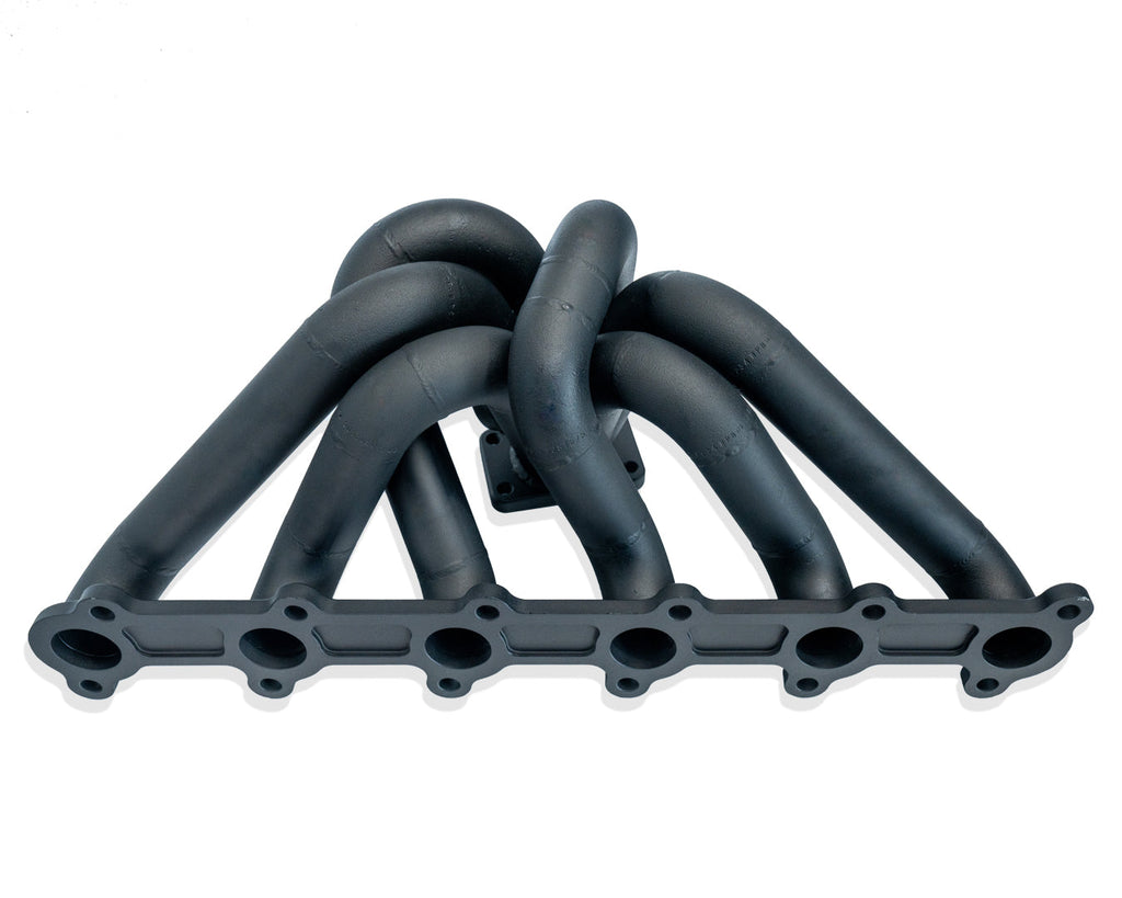6Boost Ford EA-AU SOHC turbo exhaust manifold — representative configurations; exact build varies by selected flange and options