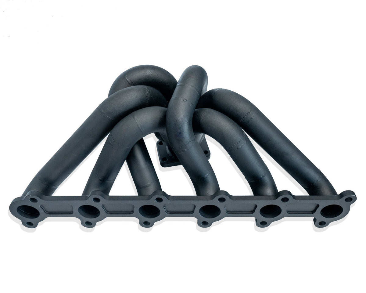 6Boost Ford EA-AU SOHC turbo exhaust manifold — representative configurations; exact build varies by selected flange and options