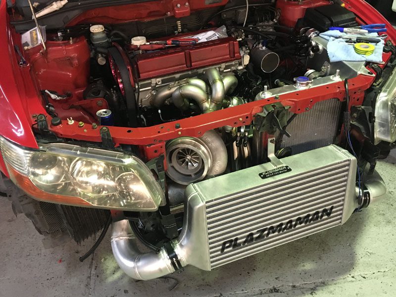 Plazmaman Mitsubishi Evo 4-9 100mm RACE Series Intercooler - 1400hp - gallery image 7