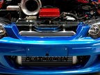 Plazmaman FG Falcon 1800 hp race spec intercooler; photographed core, finish and outlets may differ