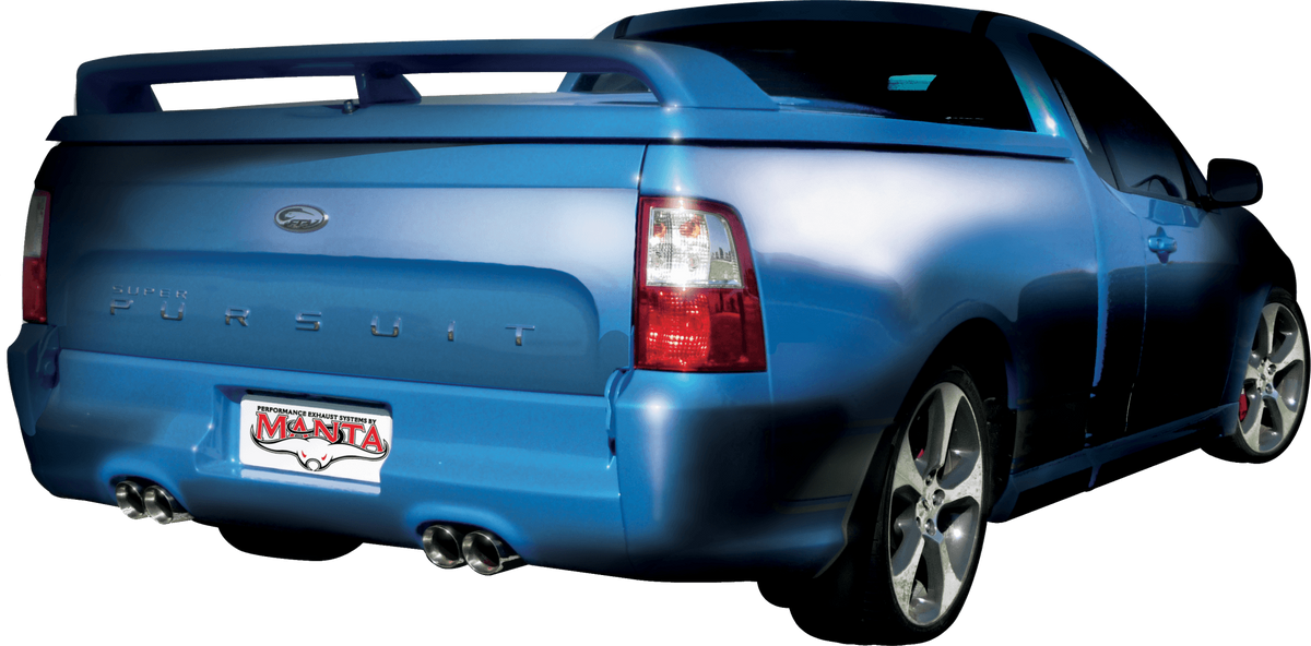 Manta Ford Falcon Fg FPV 5.0L Supercharged V8 UTE (All Models). Optional Exhaust Exit Out Both Driver & Passenger Side. – complete exhaust system