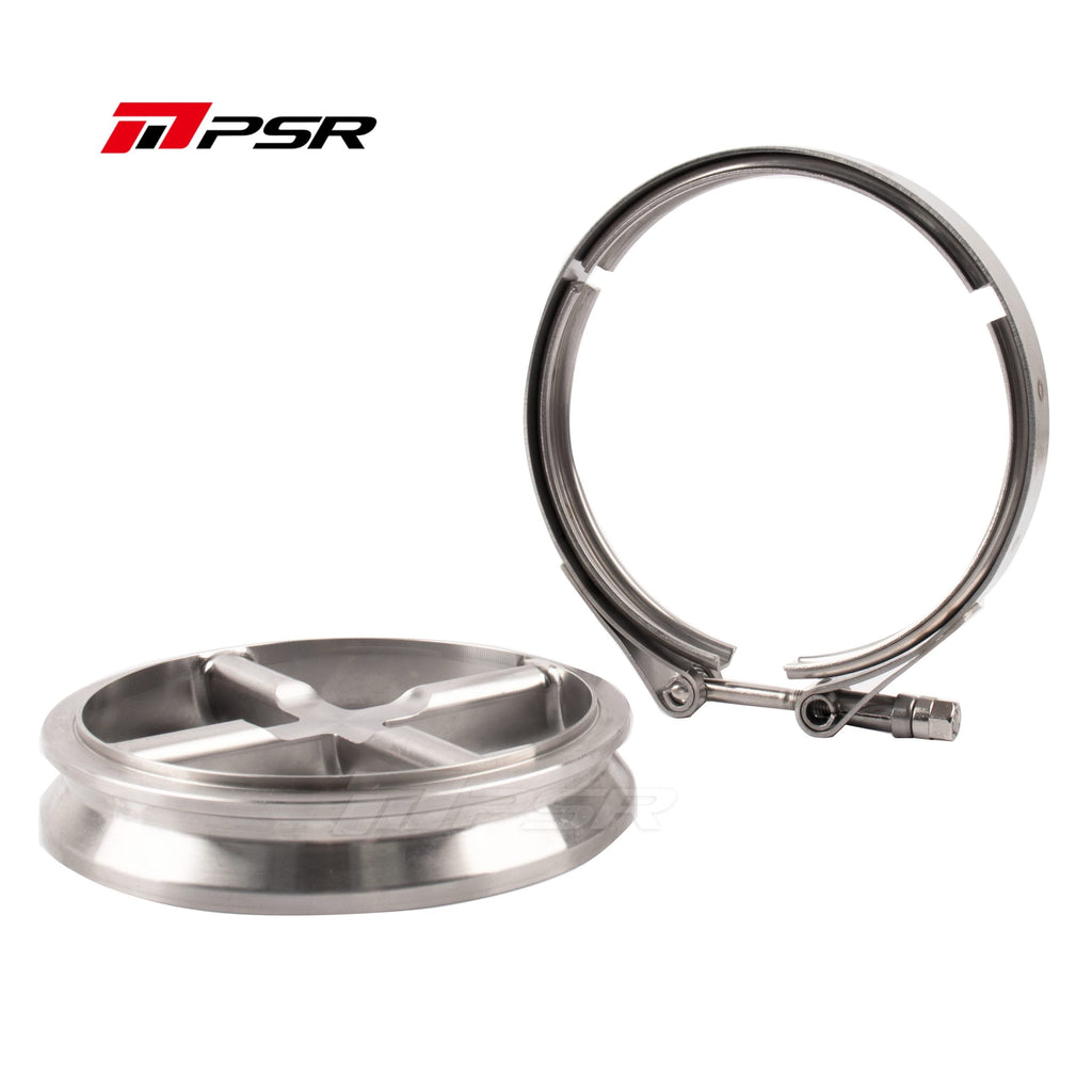 PSR Stainless Steel Turbine Cross Guard Flange Clamp Kit for PRO88 PRO98 PRO106 Turbos - image 1