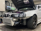 Plazmaman 600 by 300 by 135 mm Elite intercooler; black and raw finish plus end tank options vary