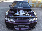 RB26 GT-R individual throttle body inlet plenum using the factory six throttles; photographed finish and equipment vary