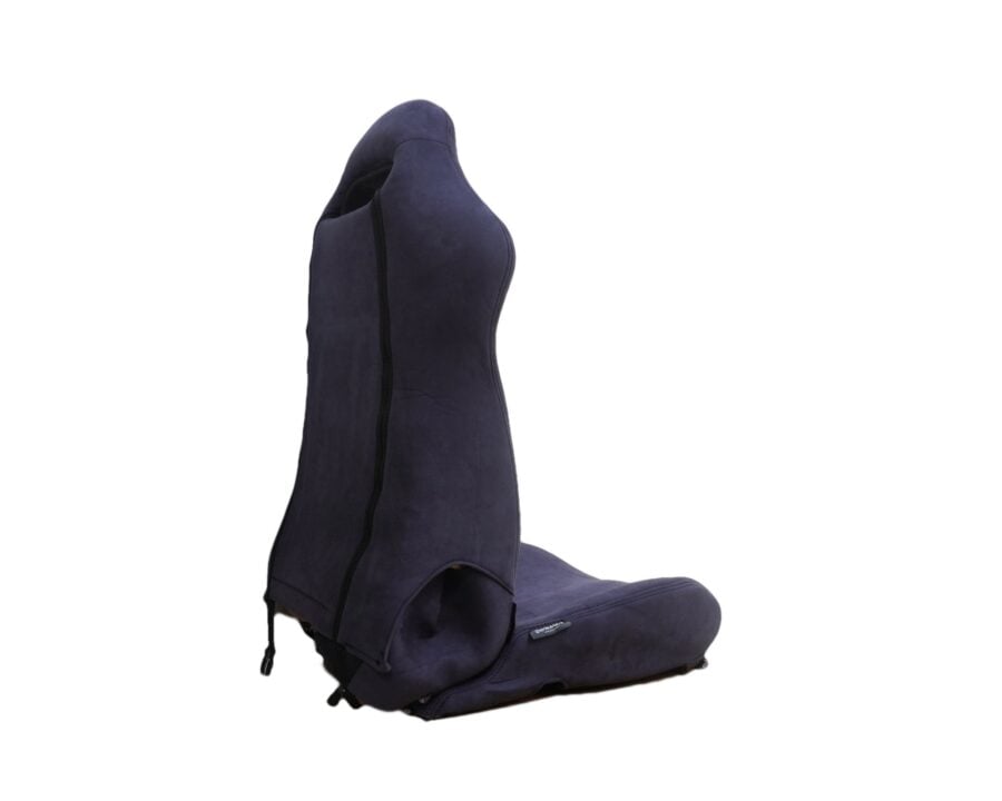 HFM.Parts R32 GT-R Seat Cover Set – Custom Blue/Grey Faux Suede – HFM.Parts image 4