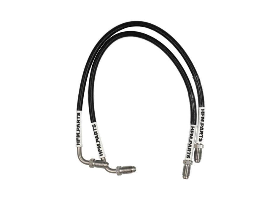 HFM.Parts Front Hard-Line Delete Braided Brake Lines – Nissan R33 / R34 GT-R – HFM.Parts product image